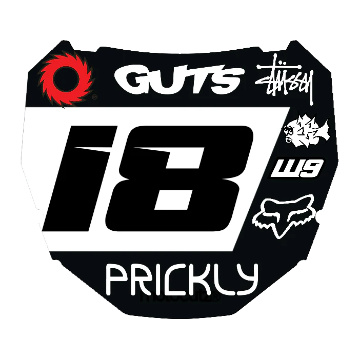 CUSTOM ODI NUMBER PLATE DECAL