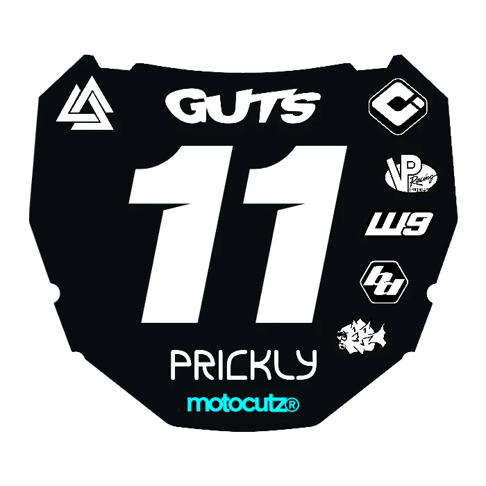 CUSTOM ODI NUMBER PLATE DECAL