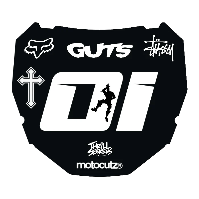 CUSTOM ODI NUMBER PLATE DECAL