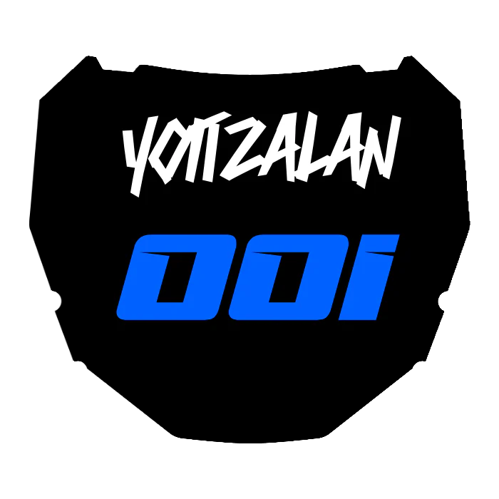 CUSTOM ODI NUMBER PLATE DECAL