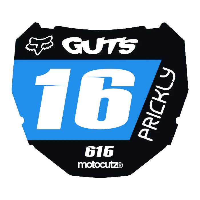CUSTOM ODI NUMBER PLATE DECAL