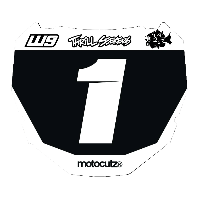 CUSTOM ODI NUMBER PLATE DECAL