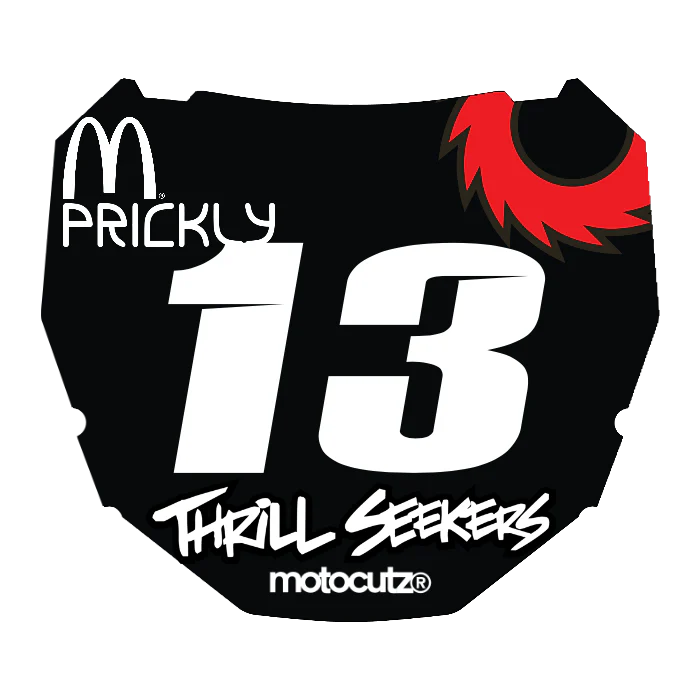 CUSTOM ODI NUMBER PLATE DECAL