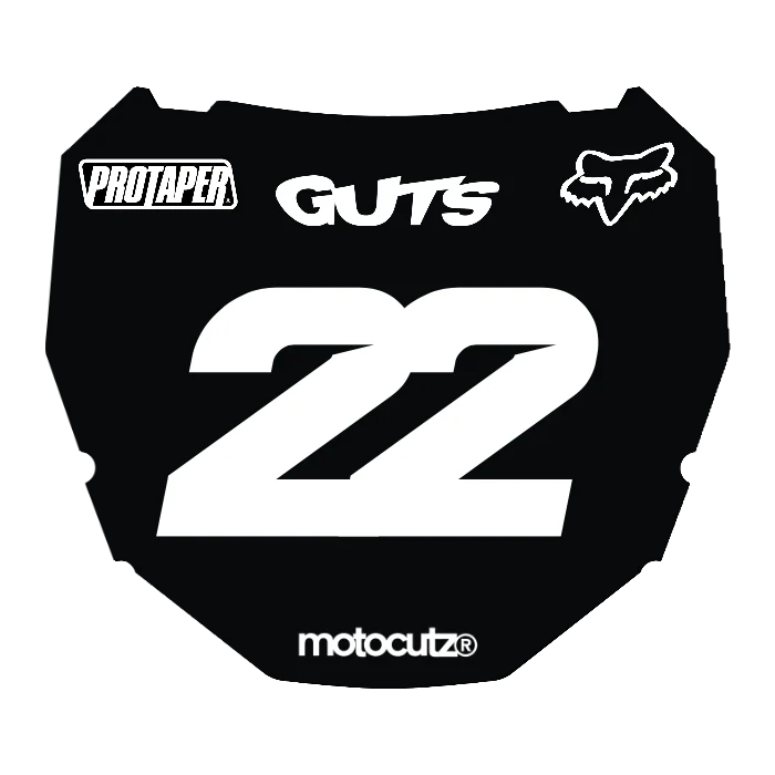 CUSTOM ODI NUMBER PLATE DECAL