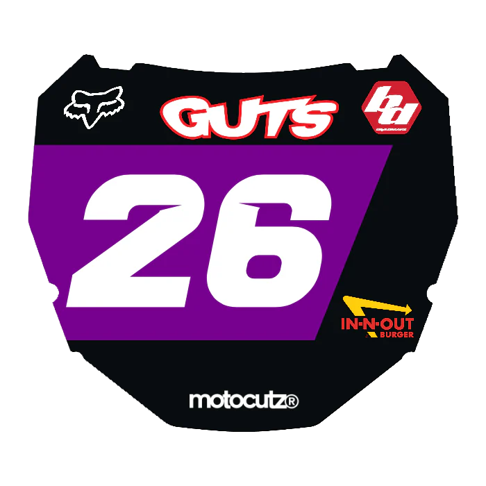 CUSTOM ODI NUMBER PLATE DECAL