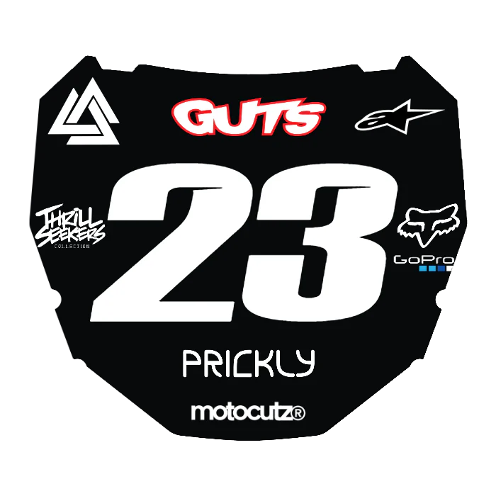 CUSTOM ODI NUMBER PLATE DECAL