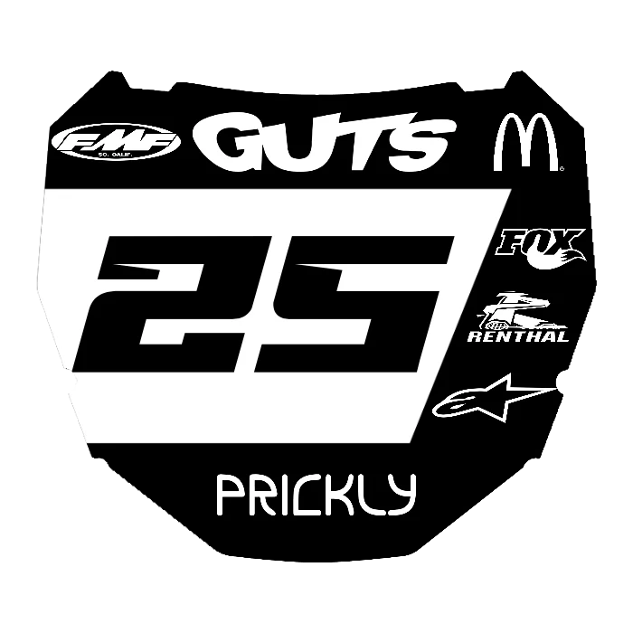 CUSTOM ODI NUMBER PLATE DECAL