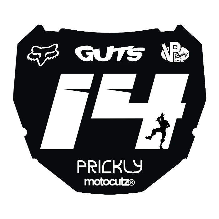 CUSTOM ODI NUMBER PLATE DECAL