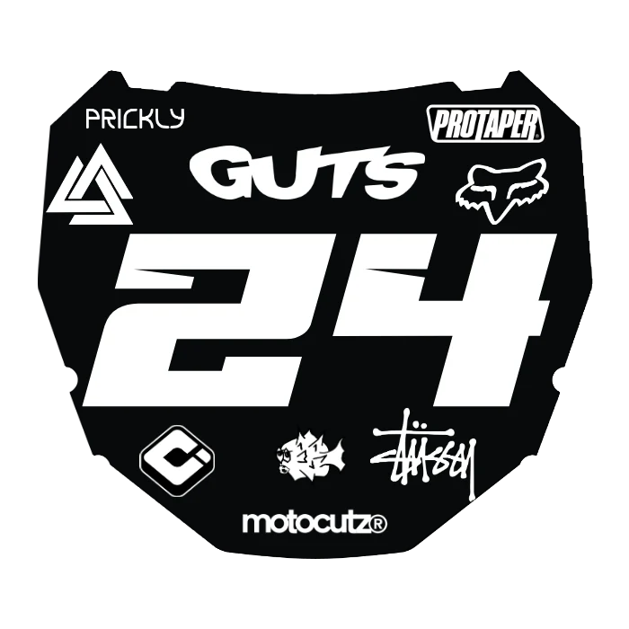 CUSTOM ODI NUMBER PLATE DECAL