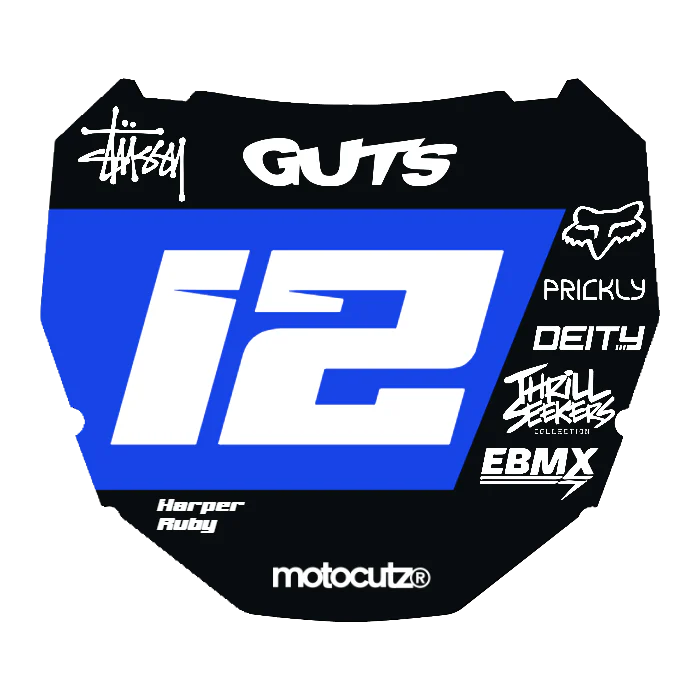 CUSTOM ODI NUMBER PLATE DECAL