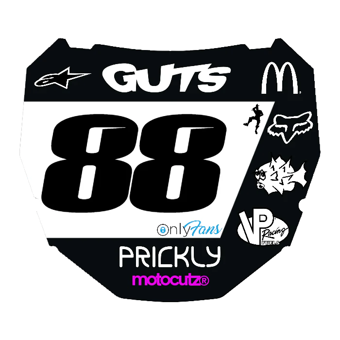 CUSTOM ODI NUMBER PLATE DECAL