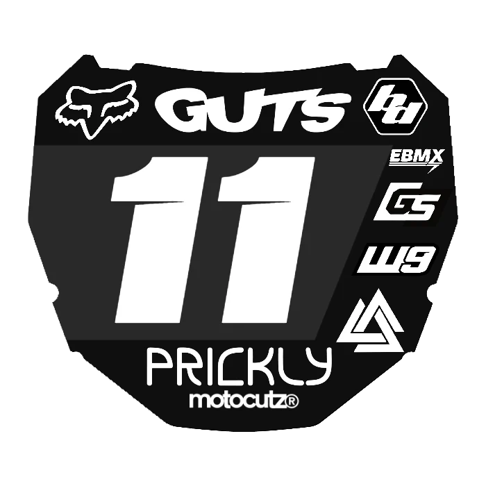 CUSTOM ODI NUMBER PLATE DECAL