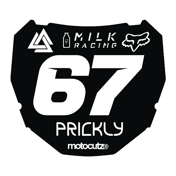 CUSTOM ODI NUMBER PLATE DECAL