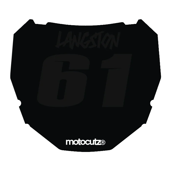 CUSTOM ODI NUMBER PLATE DECAL
