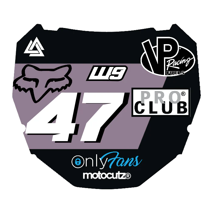CUSTOM ODI NUMBER PLATE DECAL