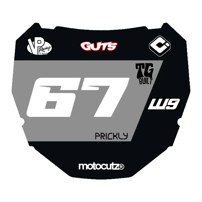 CUSTOM ODI NUMBER PLATE DECAL