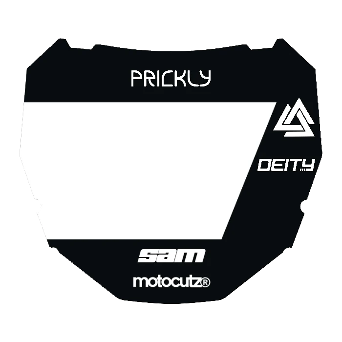 CUSTOM ODI NUMBER PLATE DECAL