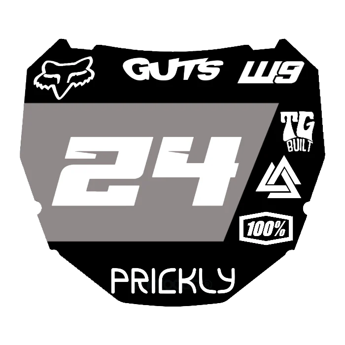 CUSTOM ODI NUMBER PLATE DECAL