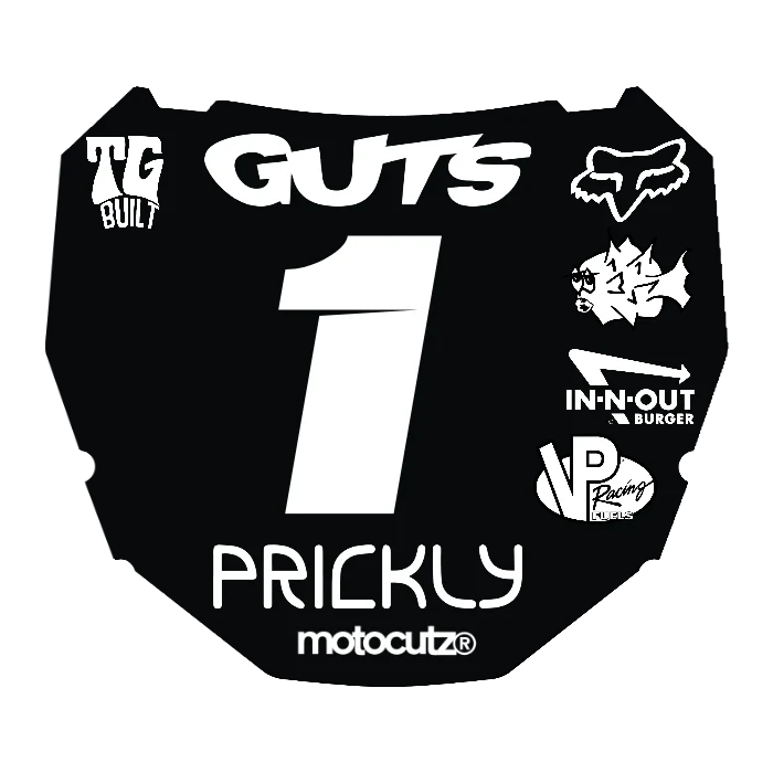 CUSTOM ODI NUMBER PLATE DECAL