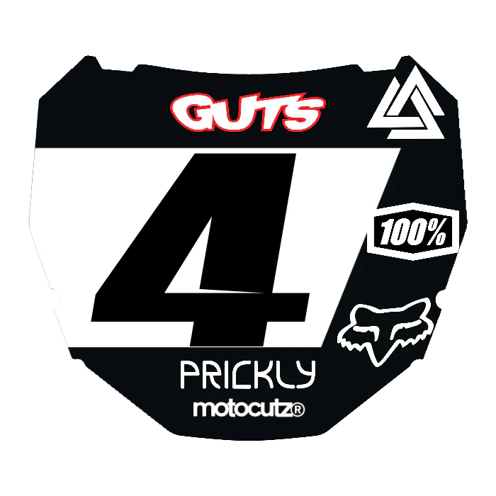 CUSTOM ODI NUMBER PLATE DECAL
