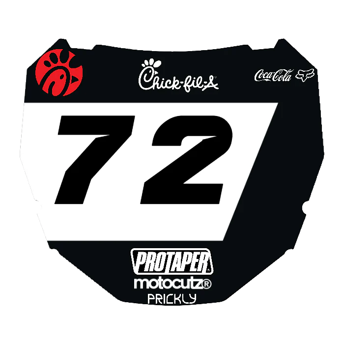 CUSTOM ODI NUMBER PLATE DECAL