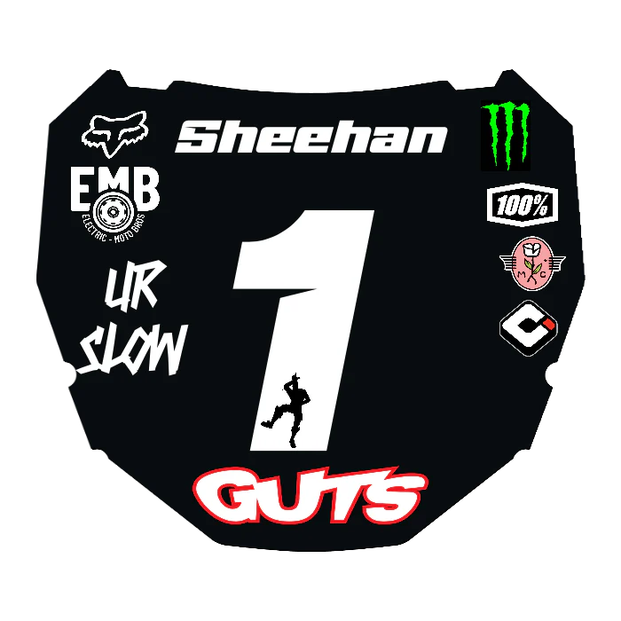 CUSTOM ODI NUMBER PLATE DECAL
