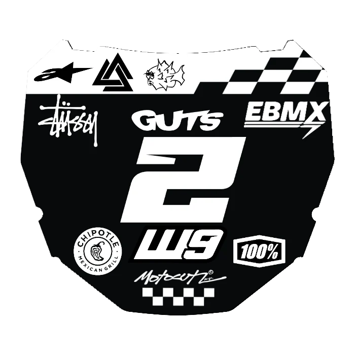 CUSTOM ODI NUMBER PLATE DECAL
