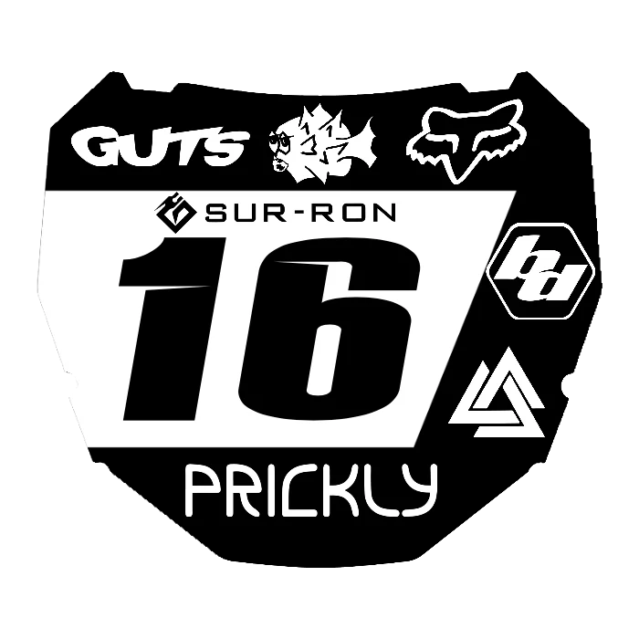 CUSTOM ODI NUMBER PLATE DECAL