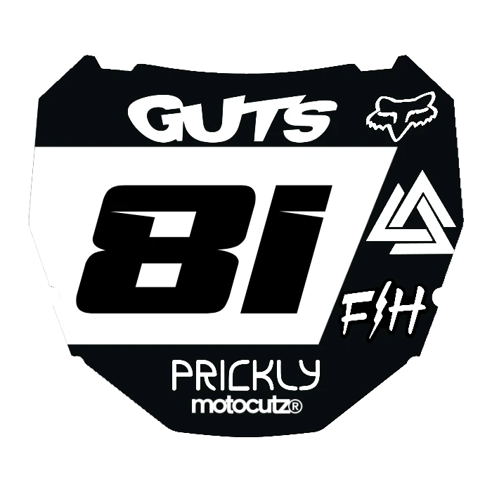 CUSTOM ODI NUMBER PLATE DECAL