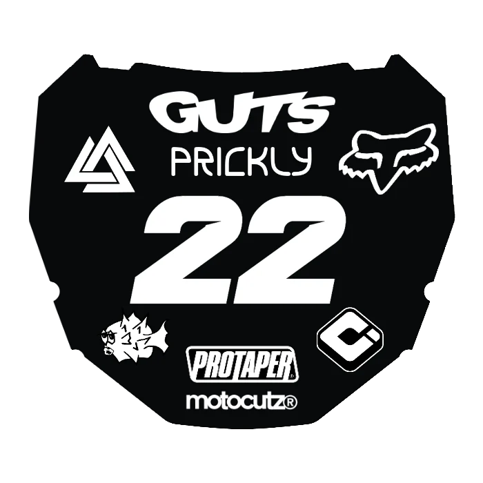 CUSTOM ODI NUMBER PLATE DECAL