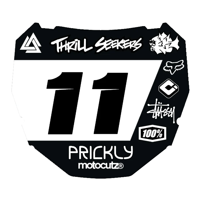 CUSTOM ODI NUMBER PLATE DECAL