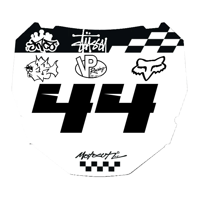 CUSTOM ODI NUMBER PLATE DECAL