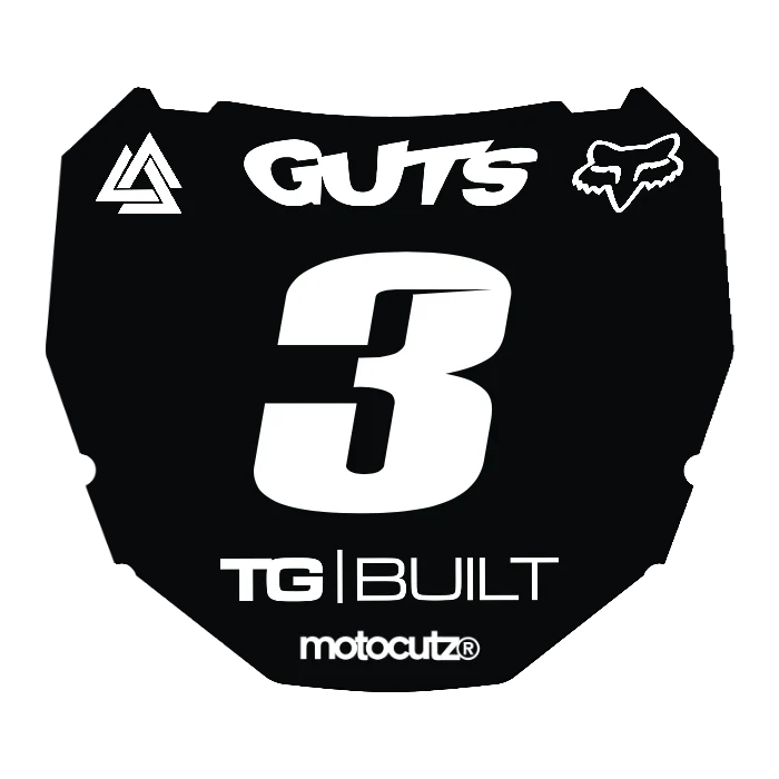 CUSTOM ODI NUMBER PLATE DECAL
