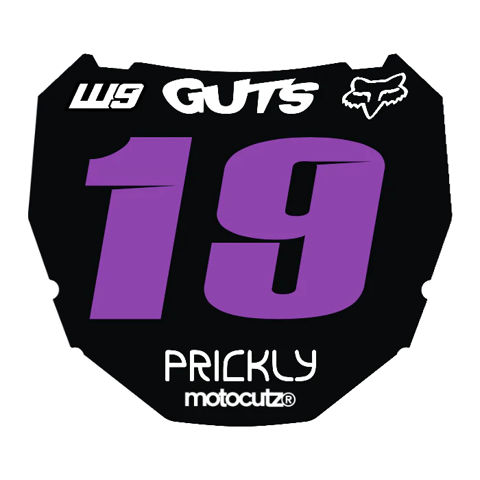 CUSTOM ODI NUMBER PLATE DECAL