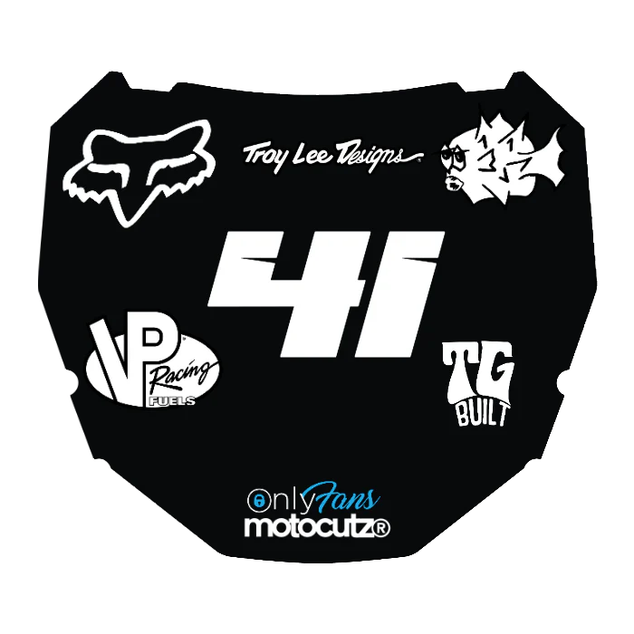 CUSTOM ODI NUMBER PLATE DECAL