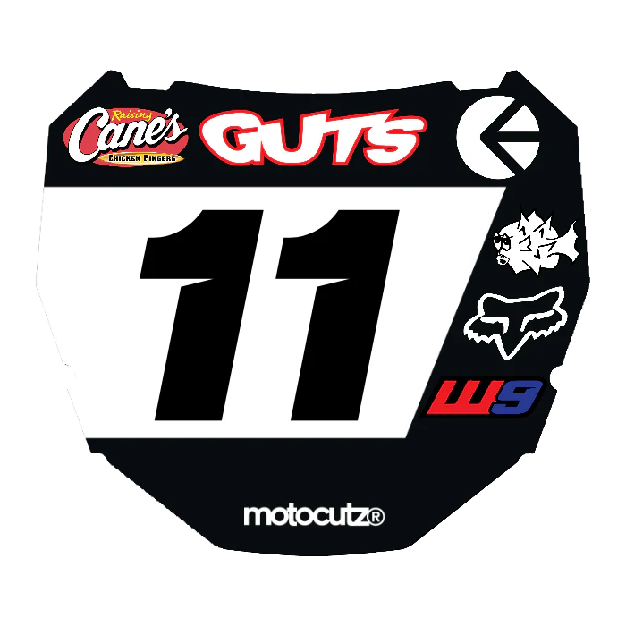 CUSTOM ODI NUMBER PLATE DECAL