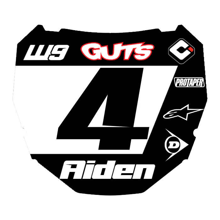 CUSTOM ODI NUMBER PLATE DECAL