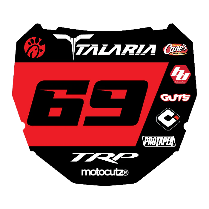 CUSTOM ODI NUMBER PLATE DECAL