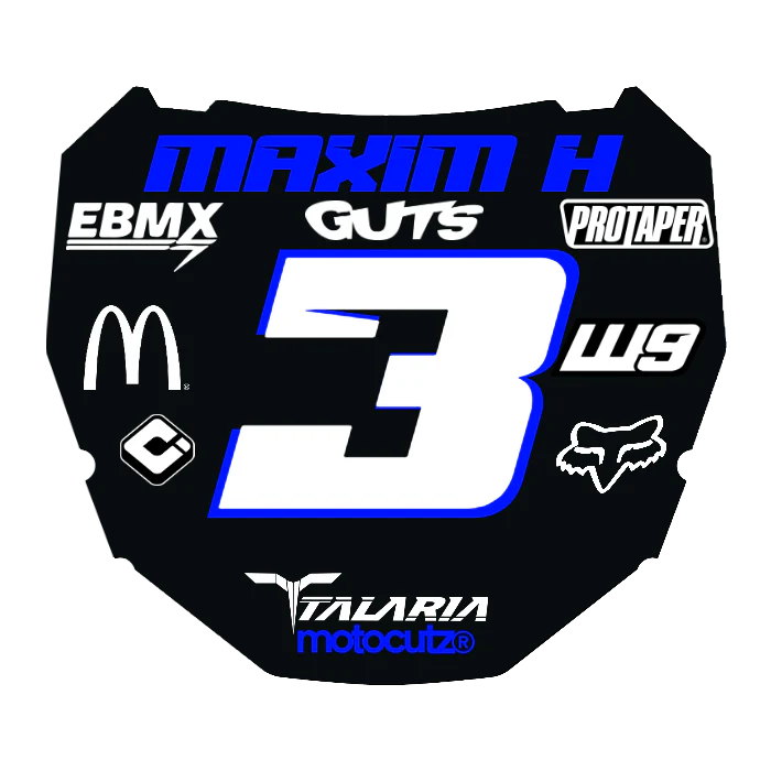 CUSTOM ODI NUMBER PLATE DECAL