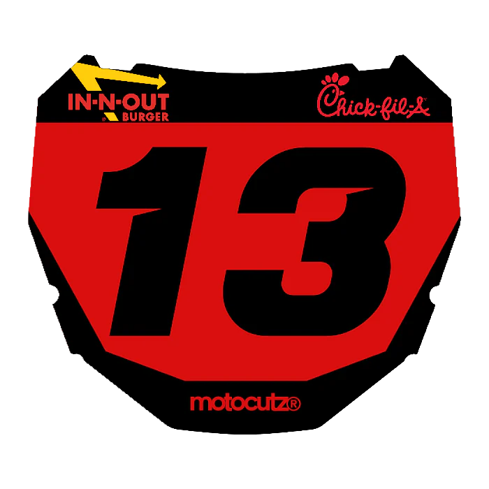 CUSTOM ODI NUMBER PLATE DECAL