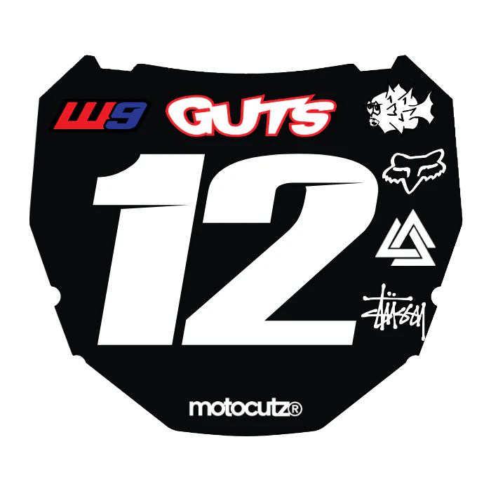 CUSTOM ODI NUMBER PLATE DECAL