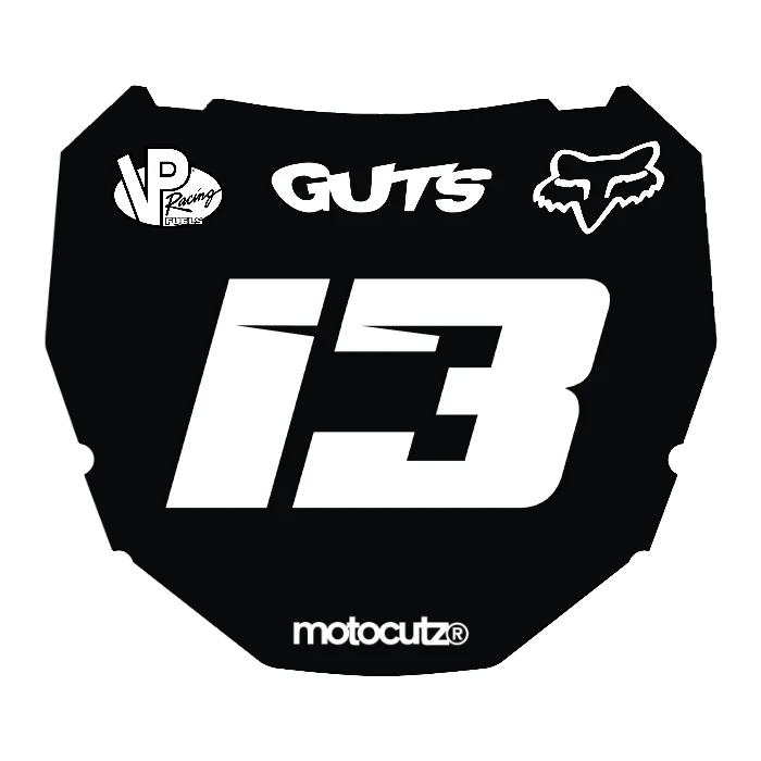 CUSTOM ODI NUMBER PLATE DECAL