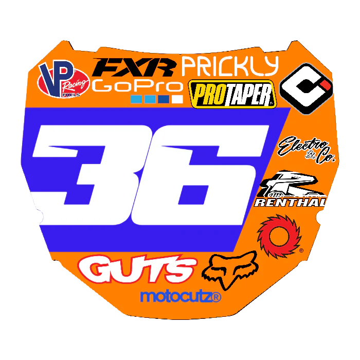 CUSTOM ODI NUMBER PLATE DECAL