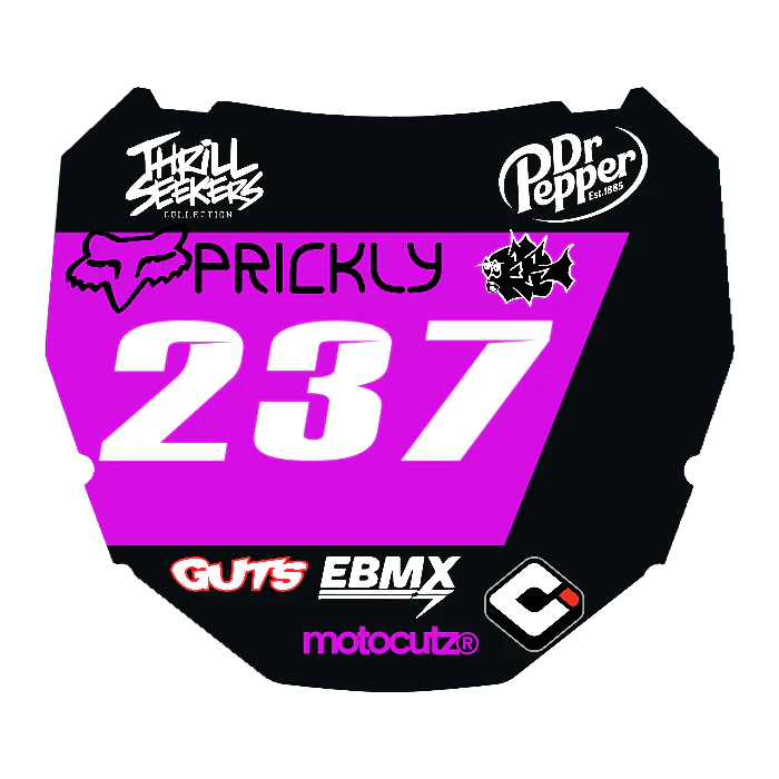 CUSTOM ODI NUMBER PLATE DECAL