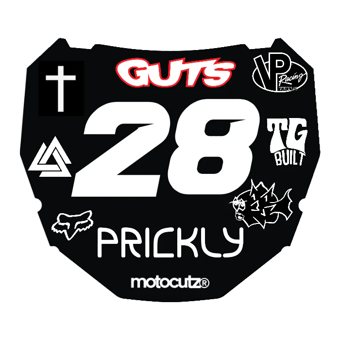 CUSTOM ODI NUMBER PLATE DECAL