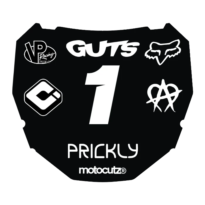 CUSTOM ODI NUMBER PLATE DECAL