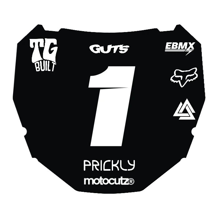 CUSTOM ODI NUMBER PLATE DECAL