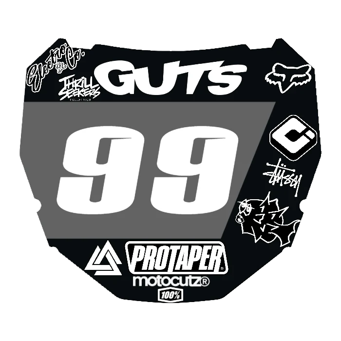 CUSTOM ODI NUMBER PLATE DECAL