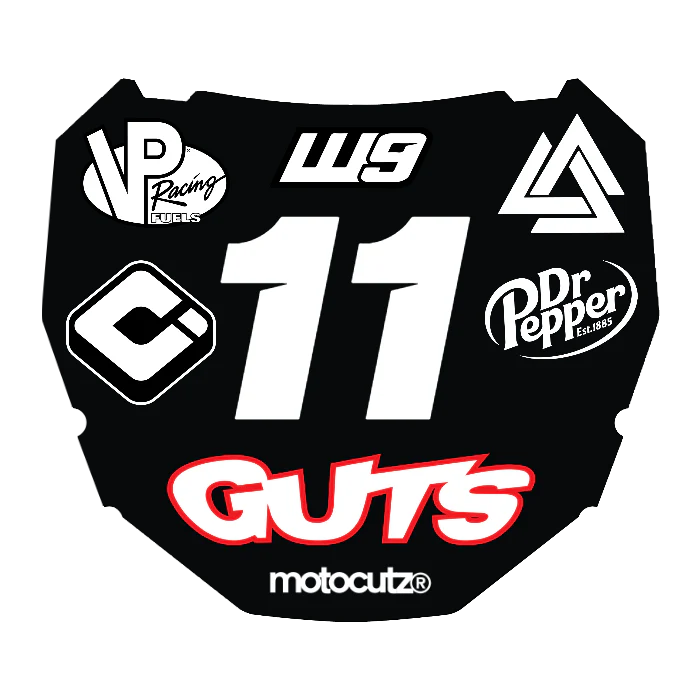 CUSTOM ODI NUMBER PLATE DECAL