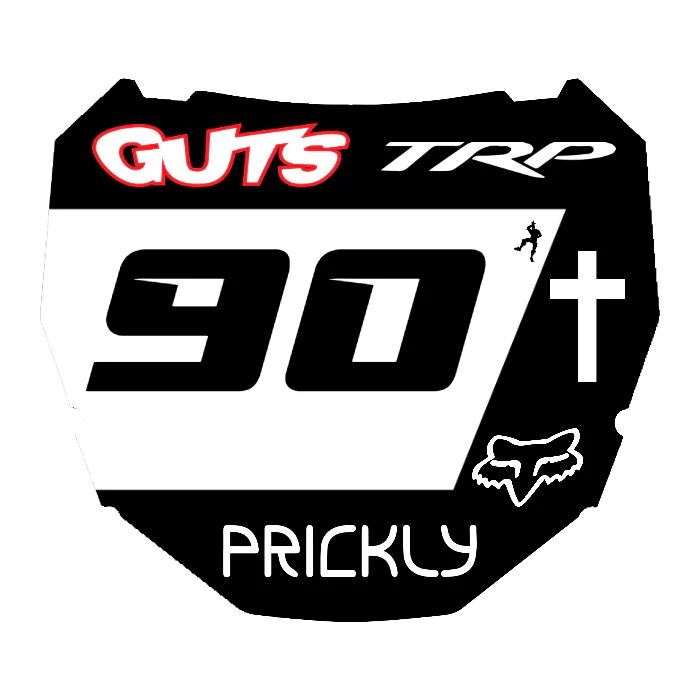 CUSTOM ODI NUMBER PLATE DECAL